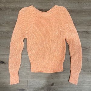 FREE PEOPLE women’s bright orange sweater size small!